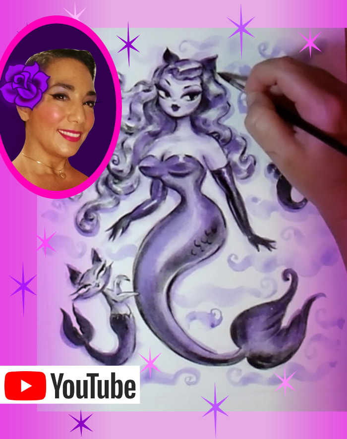 Original Mermaid Art - Painting TimeLapse Video