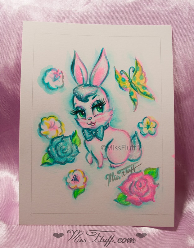 cute rabbit art for baby 