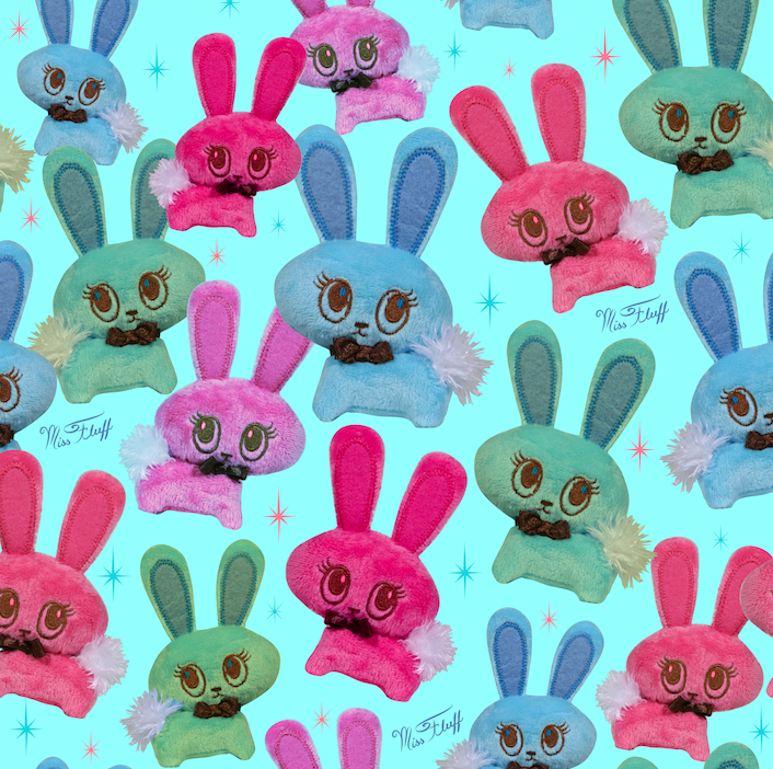 cute bunnies fabric