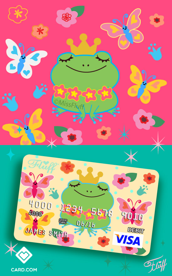 Cute Frog Prince, frog kawaii art by Miss Fluff.